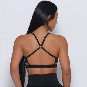 Bombshell Sportswear Pumped Sports Bra Black Size Large